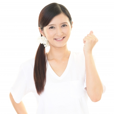 ポジティブな女性