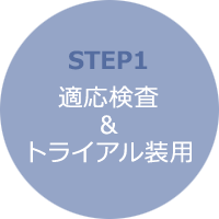 STEP1 適応検査･レンズ注文